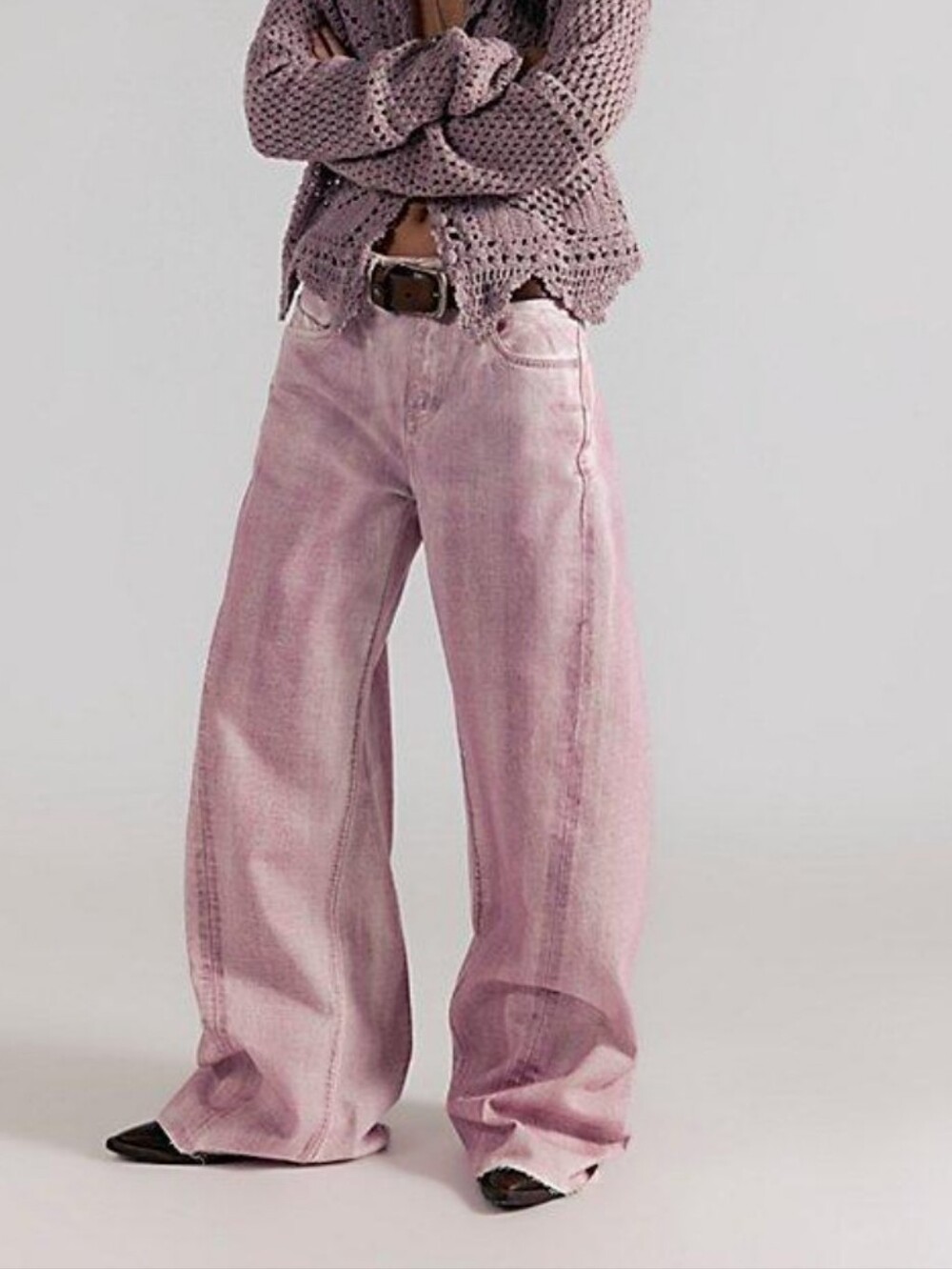 We The Free By Free People Crvy Ultra Ego Jean *24 *NWOT *Rose